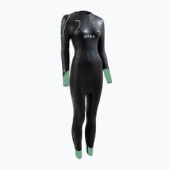 Дамски неопренов костюм за плуване ZONE3 Vision black/eucalyptus green