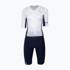 Дамски гащеризон за триатлон HUUB Anemoi 3 SUB22 white/navy/pink