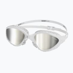 Огледални очила за плуване BuddySwim OzeanX Mirror white / silver