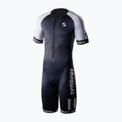Мъжки гащеризон за триатлон Synergy Elite Short Sleeve Trisuit salt & pepper
