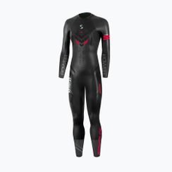 Дамски неопренов костюм за триатлон Synergy Adrenaline Full Sleeve 5 mm black/red