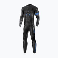 Мъжки неопренов костюм за триатлон Synergy Endorphin Full Sleeve 5/3 mm black/blue