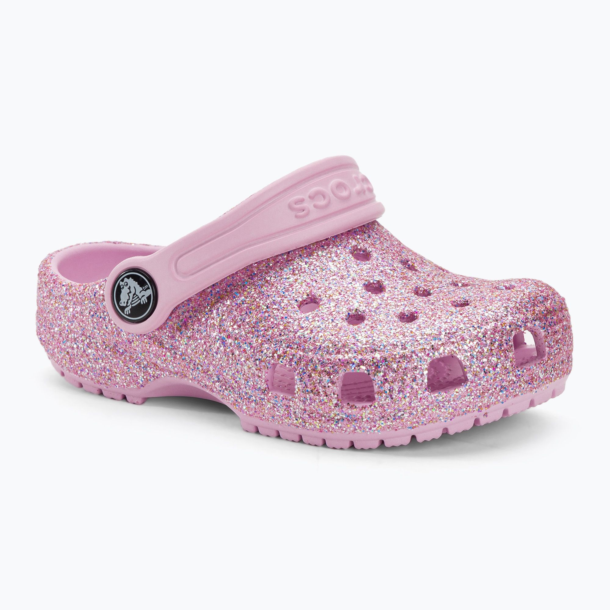 Детски джапанки Crocs Classic Glitter Clog T white/rainbow (206992-WHRB ...