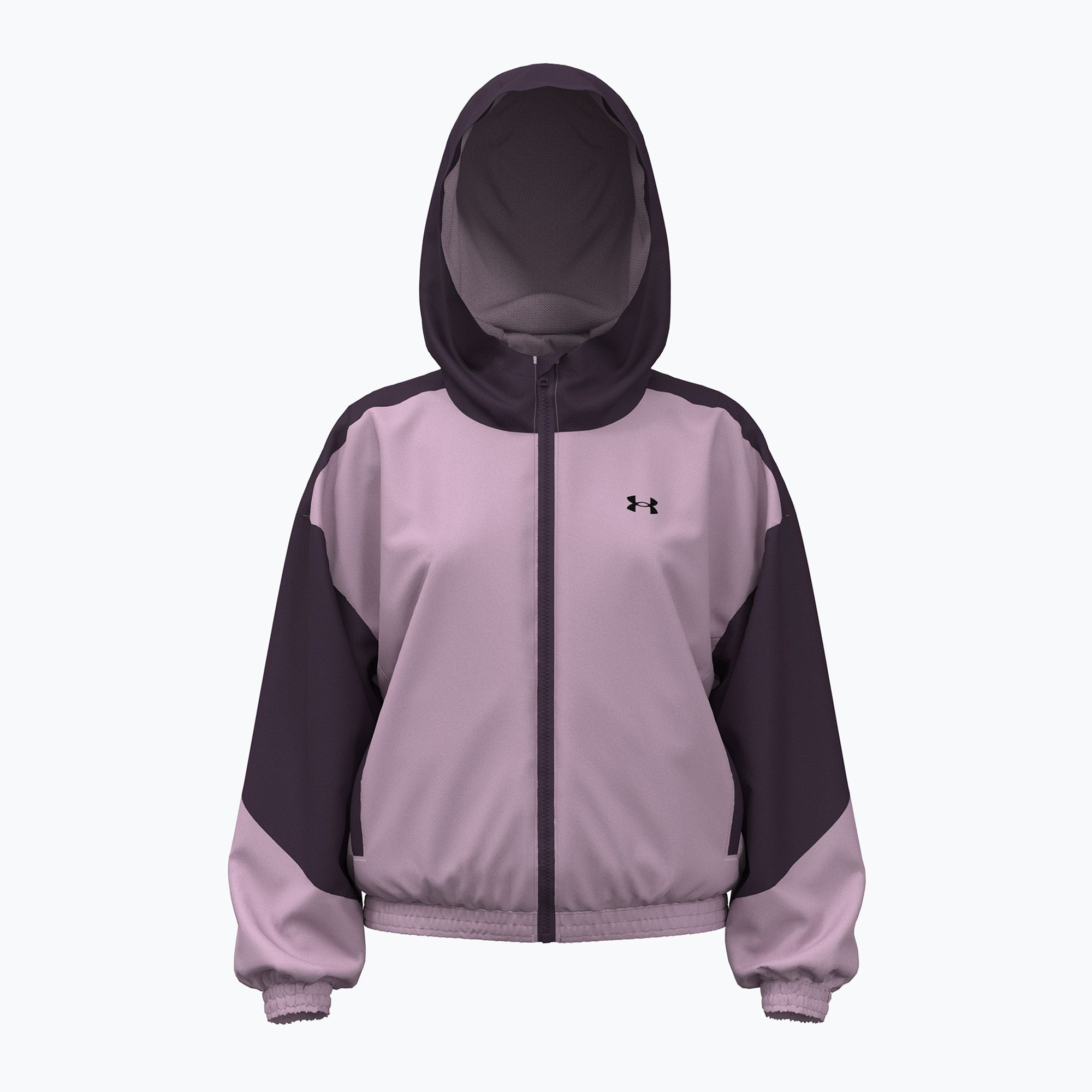 Детско яке Under Armour G Icon Woven Full Zip purple echo/mauve pink ...