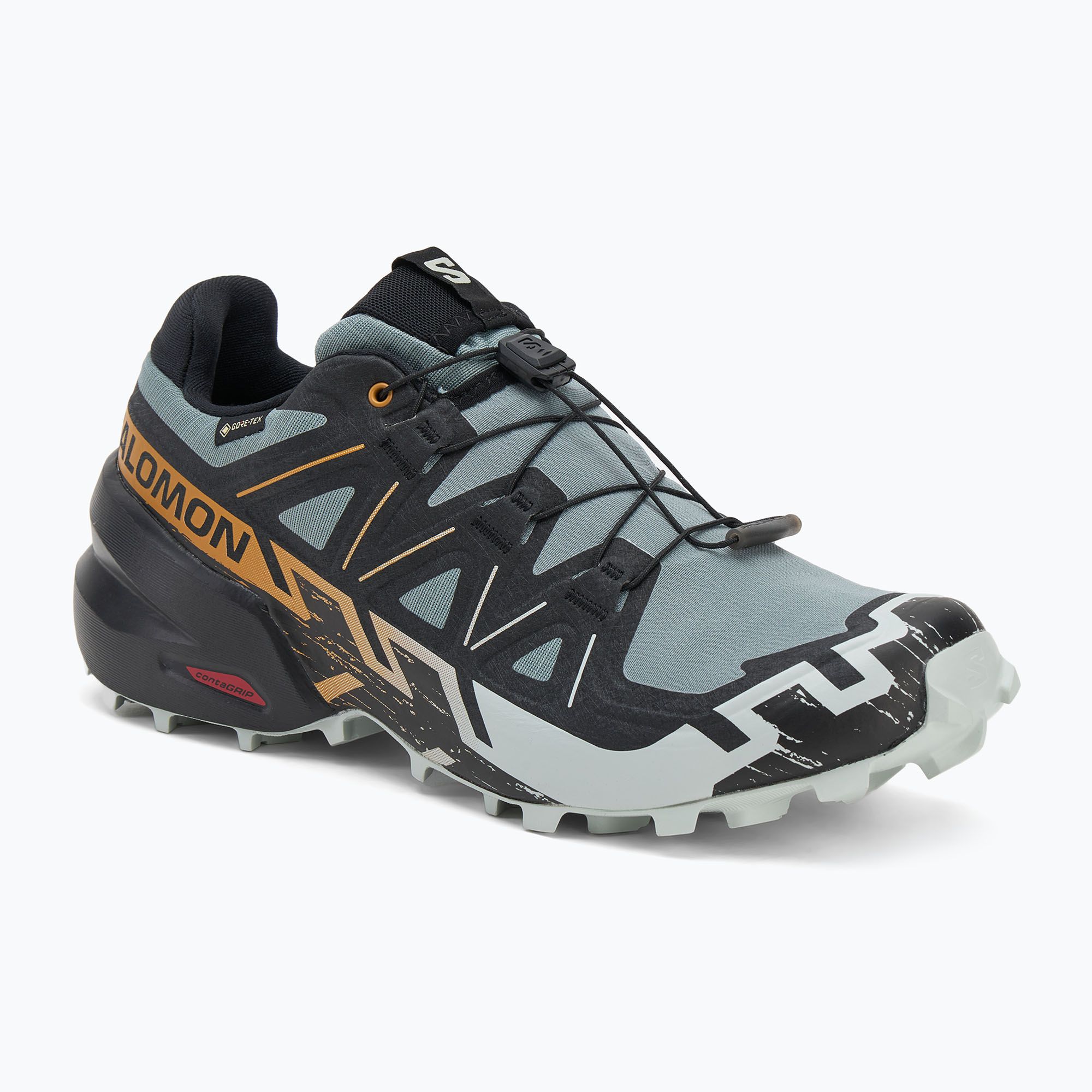 Мъжки обувки за бягане Salomon Speedcross 6 GTX black/peat/deep lichen ...