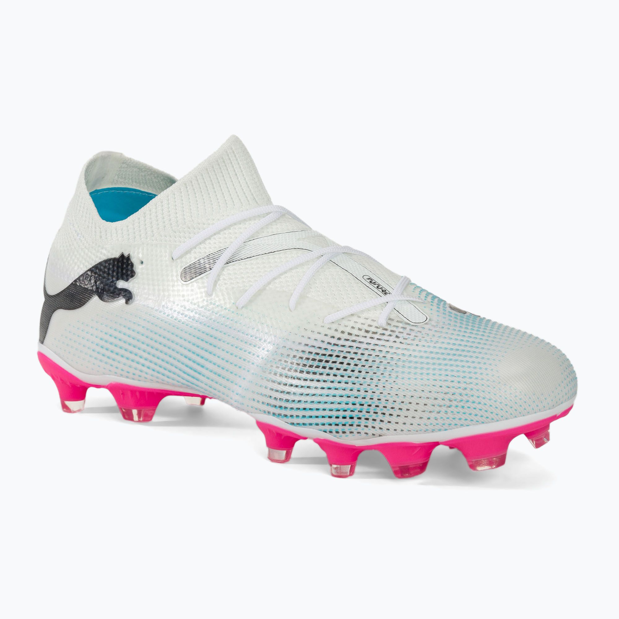 Футболни обувки PUMA Future 7 Match FG/AG puma white/puma black/poison ...