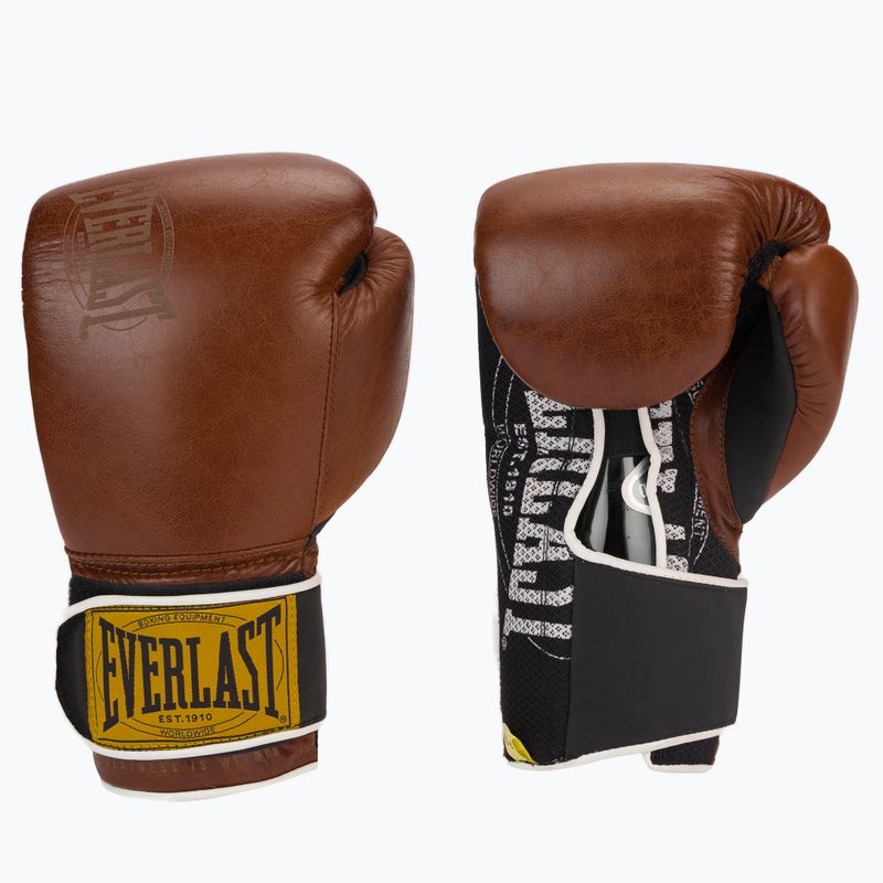 EVERLAST 1910 Класически кафяви боксови ръкавици EV1910 3