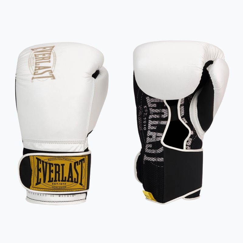 EVERLAST 1910 Класически боксови ръкавици бели EV1910 3
