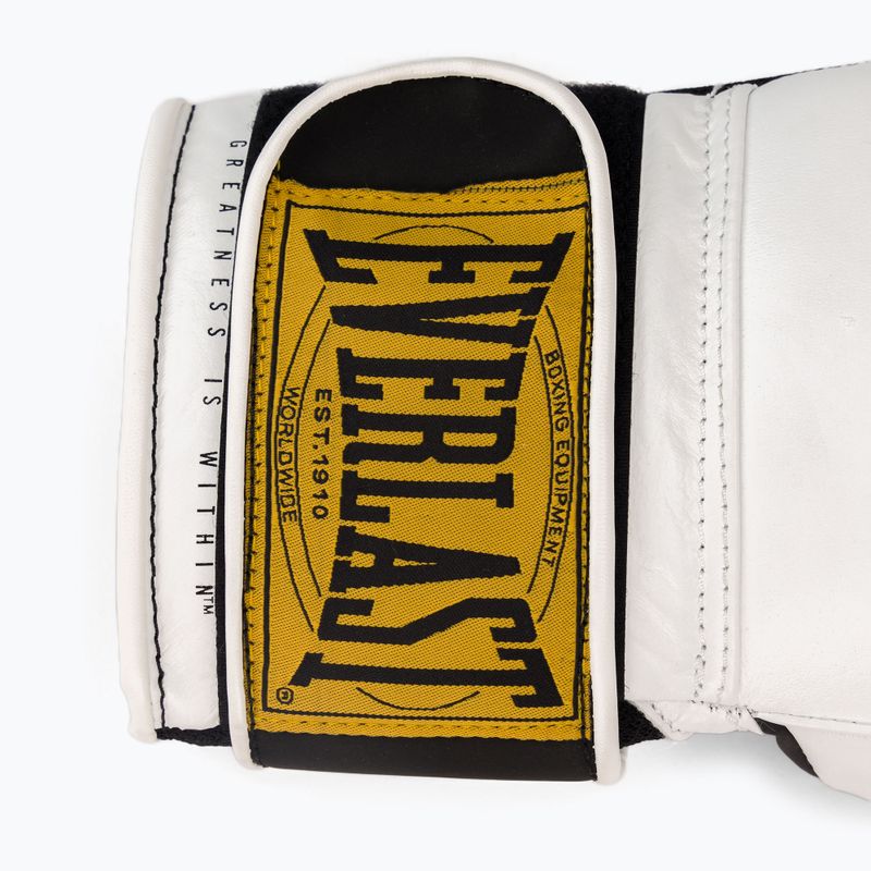 EVERLAST 1910 Класически боксови ръкавици бели EV1910 5