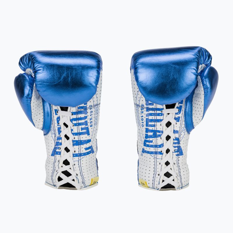 Боксови ръкавици Everlast Fight Leather blue 3