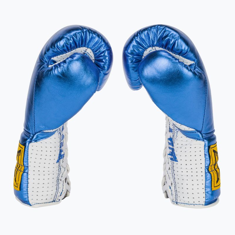 Боксови ръкавици Everlast Fight Leather blue 4