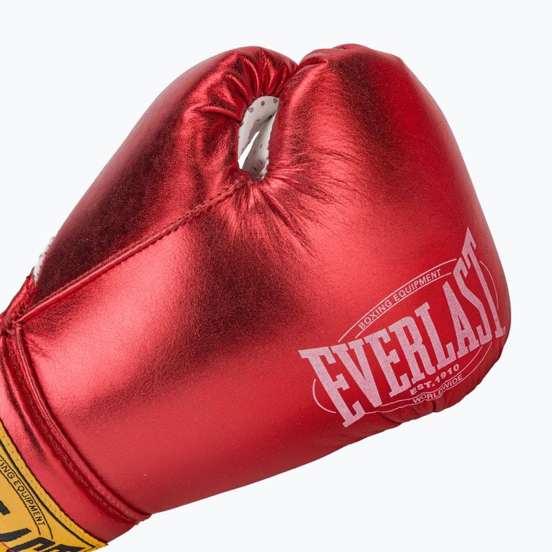 Боксови ръкавици Everlast Fight Leather red 5
