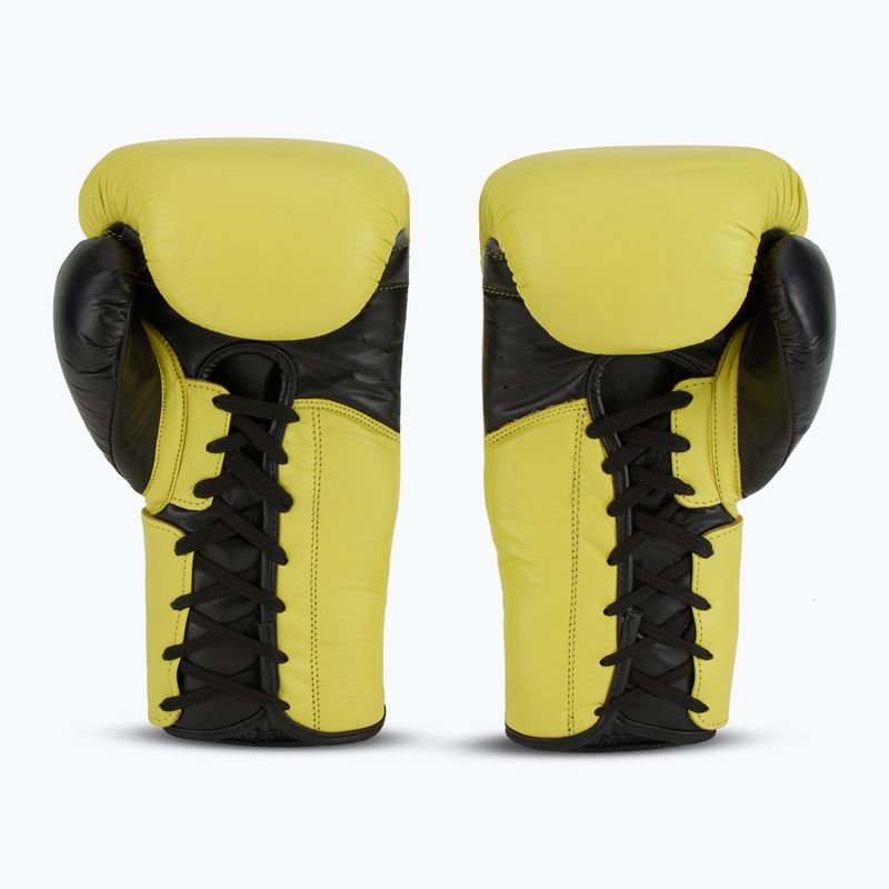Боксови ръкавици Everlast Powerlock 2 Laced Pro Training neon yellow 3