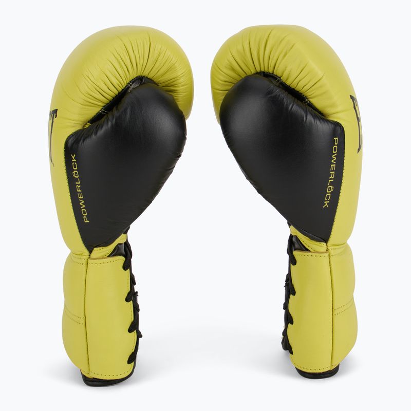 Боксови ръкавици Everlast Powerlock 2 Laced Pro Training neon yellow 4