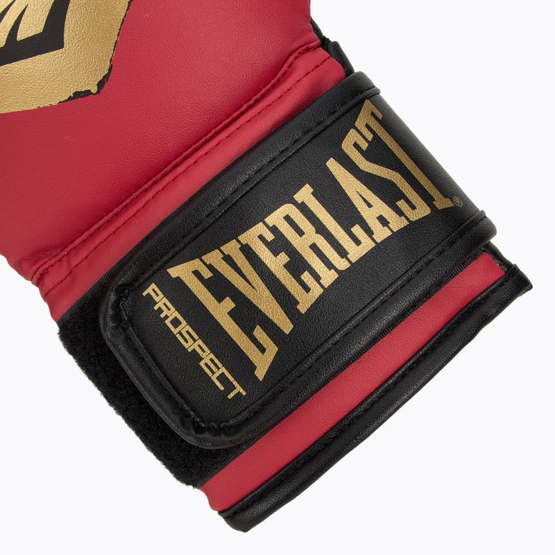 Everlast Prospect 2 боксов комплект каска + щитове + ръкавици червено/златно 7