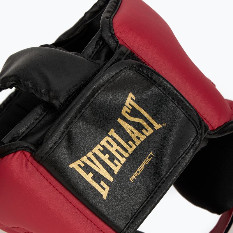 Everlast Prospect 2 боксов комплект каска + щитове + ръкавици червено/златно 15