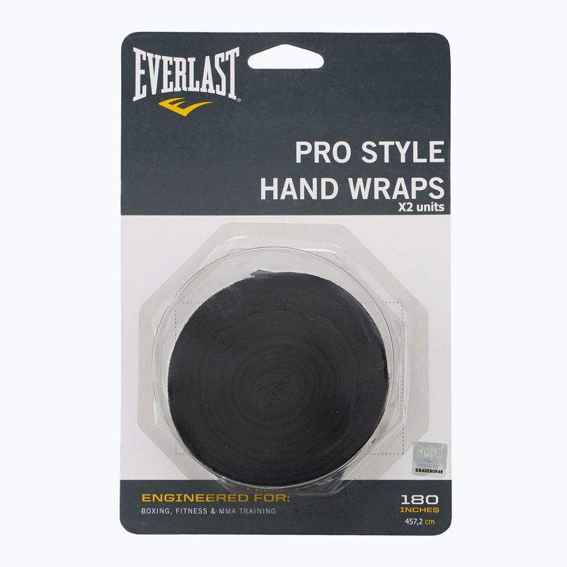 Боксови бандажи Everlast 450 см black 2