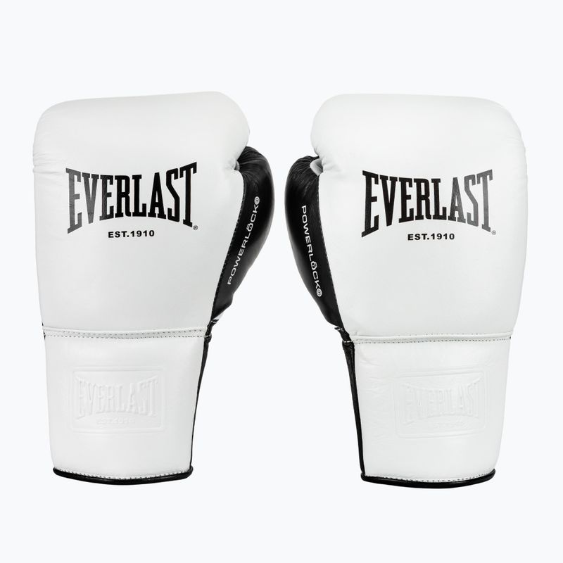 Боксьорски ръкавици Everlast Powerlock Pro OG Laced white/black 2