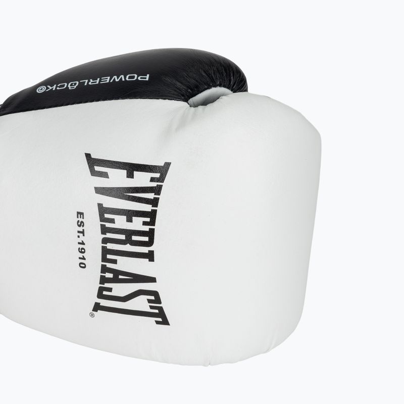 Боксьорски ръкавици Everlast Powerlock Pro OG Laced white/black 5