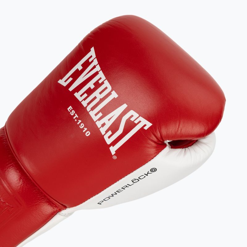 Боксьорски ръкавици Everlast Powerlock OG Pro Fight red/white 5