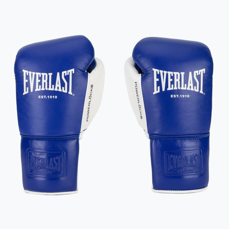 Боксьорски ръкавици Everlast Powerlock OG Pro Fight blue/white 2