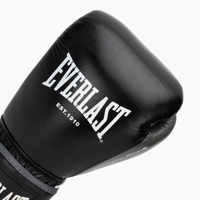 Боксови ръкавици Everlast Powerlock OG H&L Leather Advanced Training black/white 5