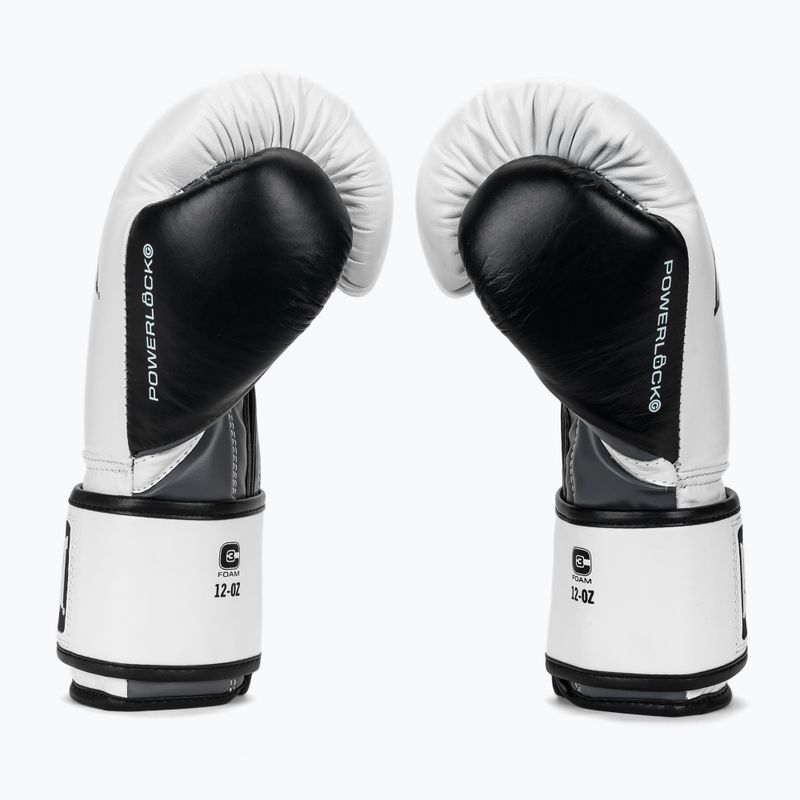 Боксови ръкавици Everlast Powerlock OG H&L Leather Advanced Training white/black 4