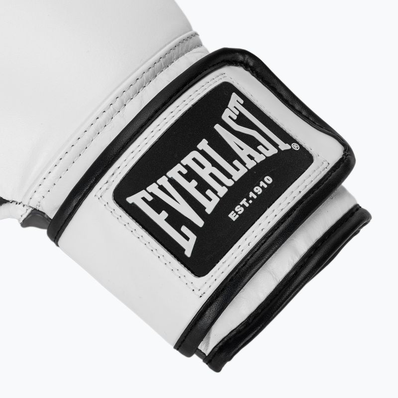 Боксови ръкавици Everlast Powerlock OG H&L Leather Advanced Training white/black 5