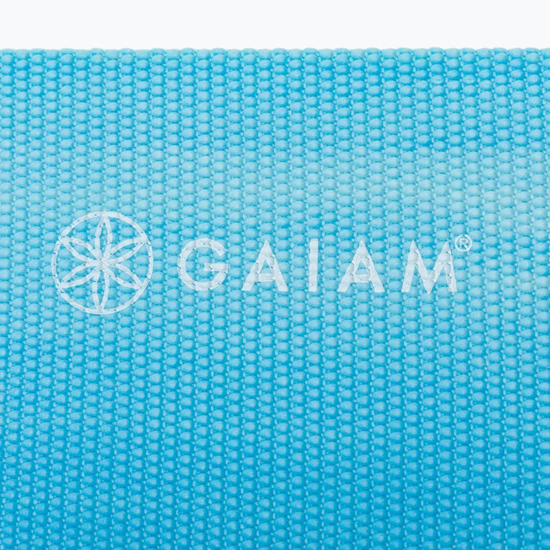 Килимче за йога Gaiam Tie Dye 4 мм синьо 54844 4