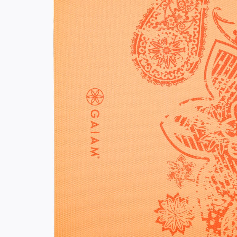 Килимче за йога Gaiam Elephant 6 мм жълто 61547 4