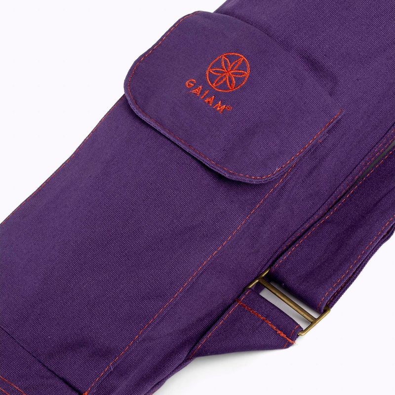 Gaiam чанта за постелка за йога лилава 62914 5