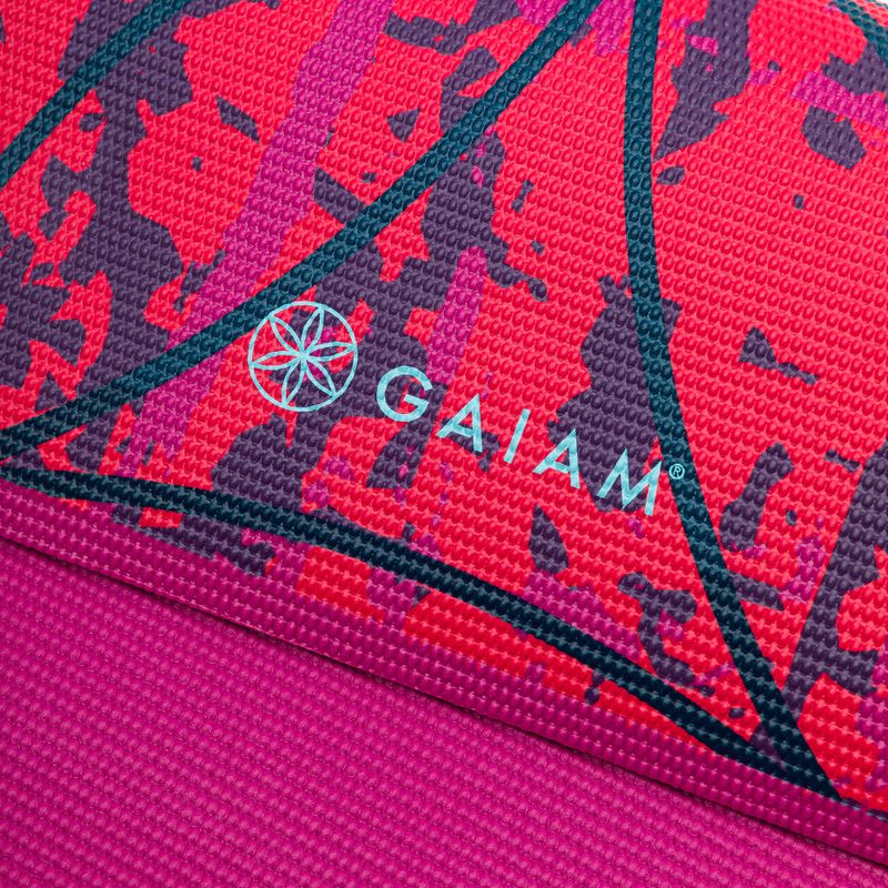 Килимче за йога Gaiam Radience 6 мм розово 63491 4