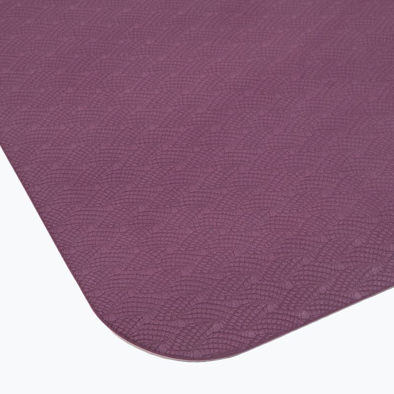 Постелка за йога Gaiam TPE Blush Printed burgndy 4