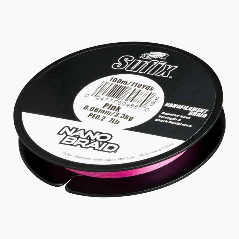 Plecionka спининг Sufix Nanobraid hot pink ASU640456