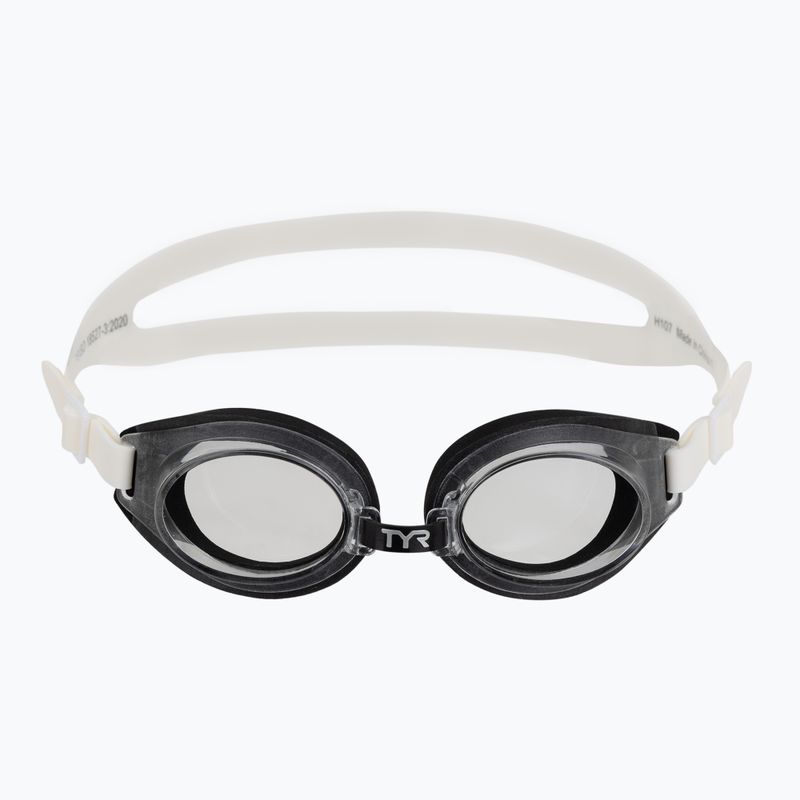 Детски очила за плуване TYR Foam Youth clear/black/white 2