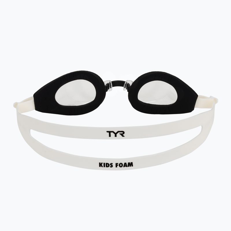 Детски очила за плуване TYR Foam Youth clear/black/white 4