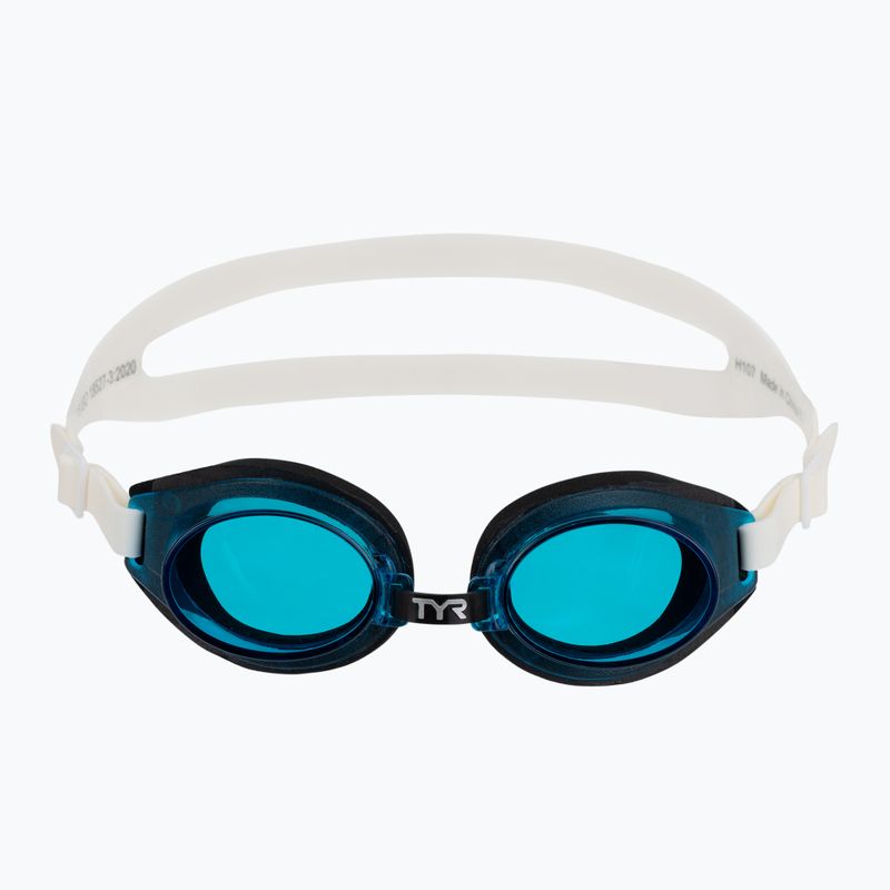 Детски очила за плуване TYR Foam Youth blue/black/white 2