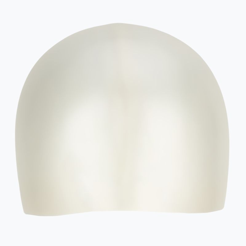Детска шапка за плуване TYR Wrinkle-Free Silicone white 2