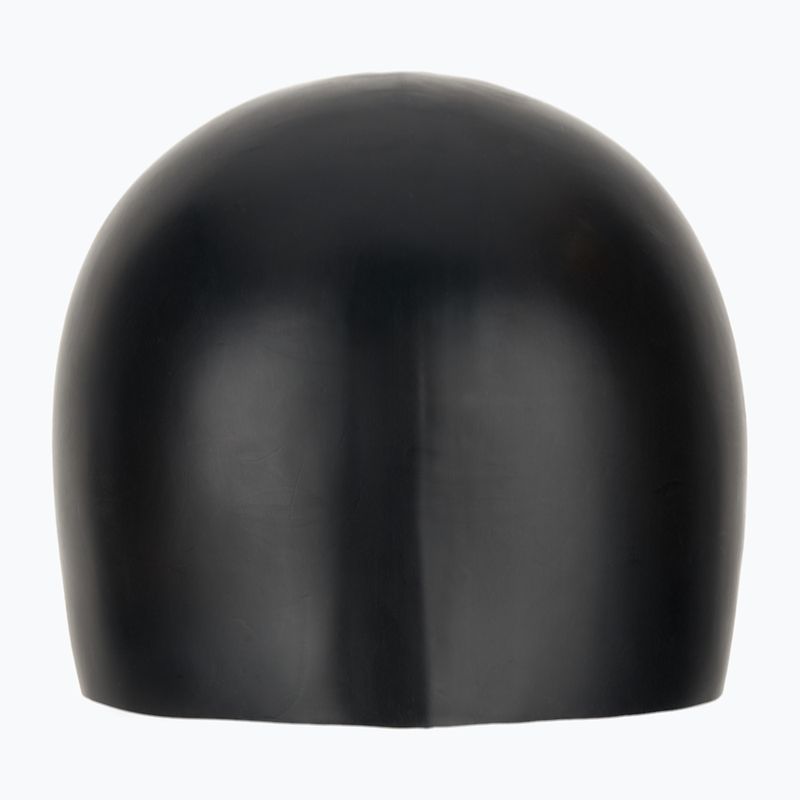 Детска шапка за плуване TYR Wrinkle-Free Silicone black 2