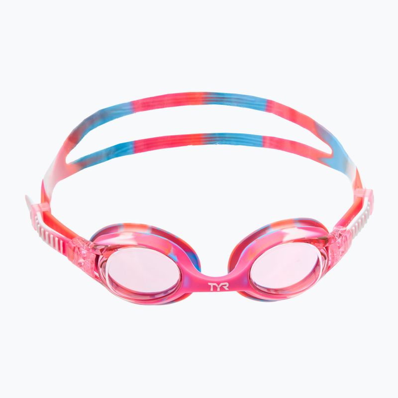 Детски очила за плуване TYR Swimple Tie Dye Non-Mirrored pink/pink/white 2