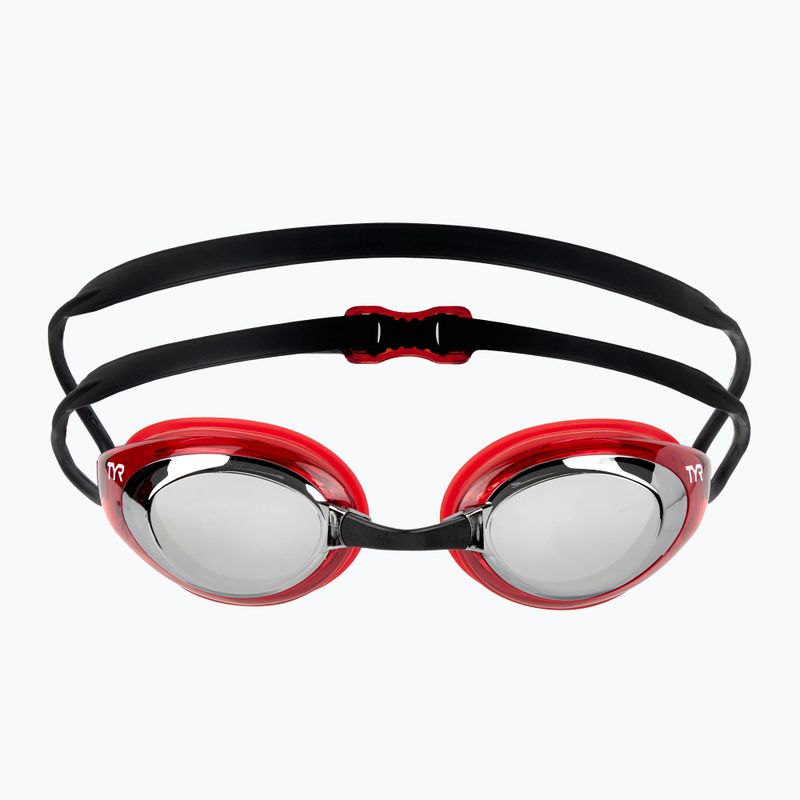 Очила за плуване TYR Blackhawk Racing Mirrored silver/ red/ black 2