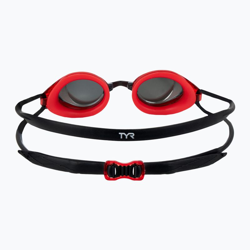 Очила за плуване TYR Blackhawk Racing Mirrored silver/ red/ black 4