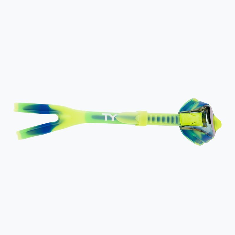 Детски очила за плуване TYR Swimple Tie Dye Mirrored gold/green/blue 3