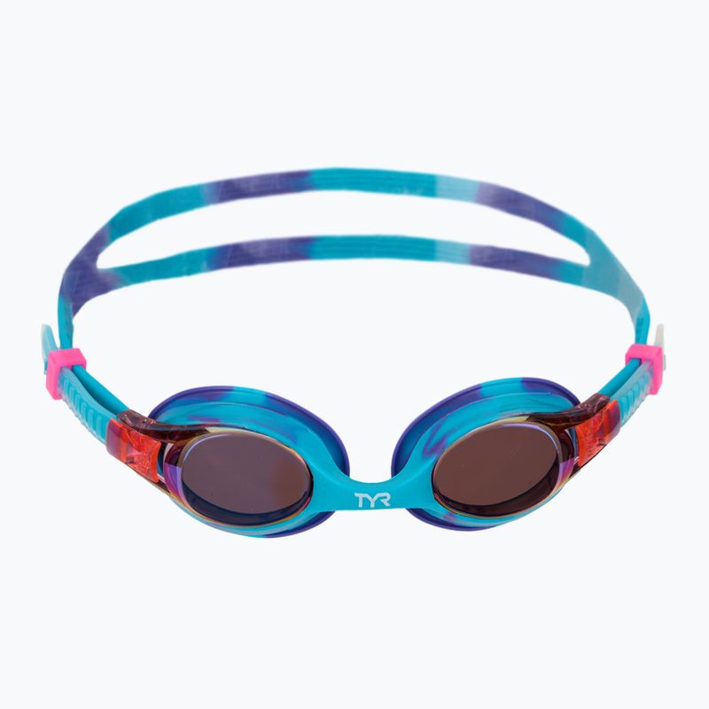 Очила за плуване TYR Swimple Tie Dye Mirrored purple/turqoise/purple 2