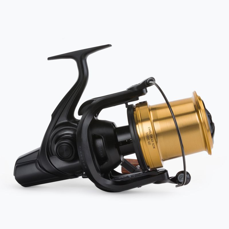Макара за риболов на шаран Daiwa Emblem 20-45 SCW QD OT черно-златиста 10158-646 2
