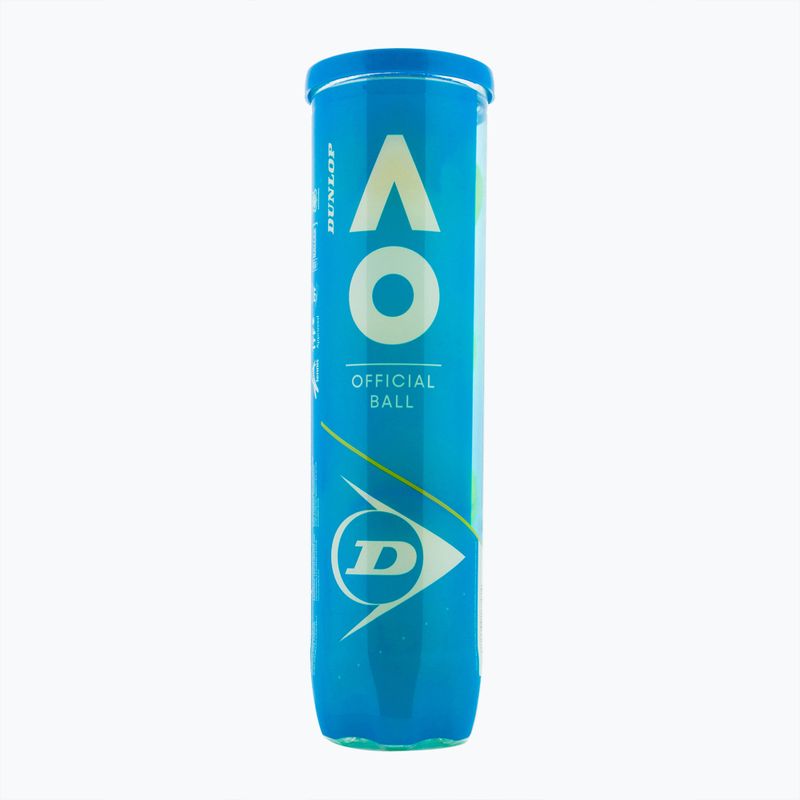 Dunlop Australian Open тенис топки 4 бр. жълти 601355 2