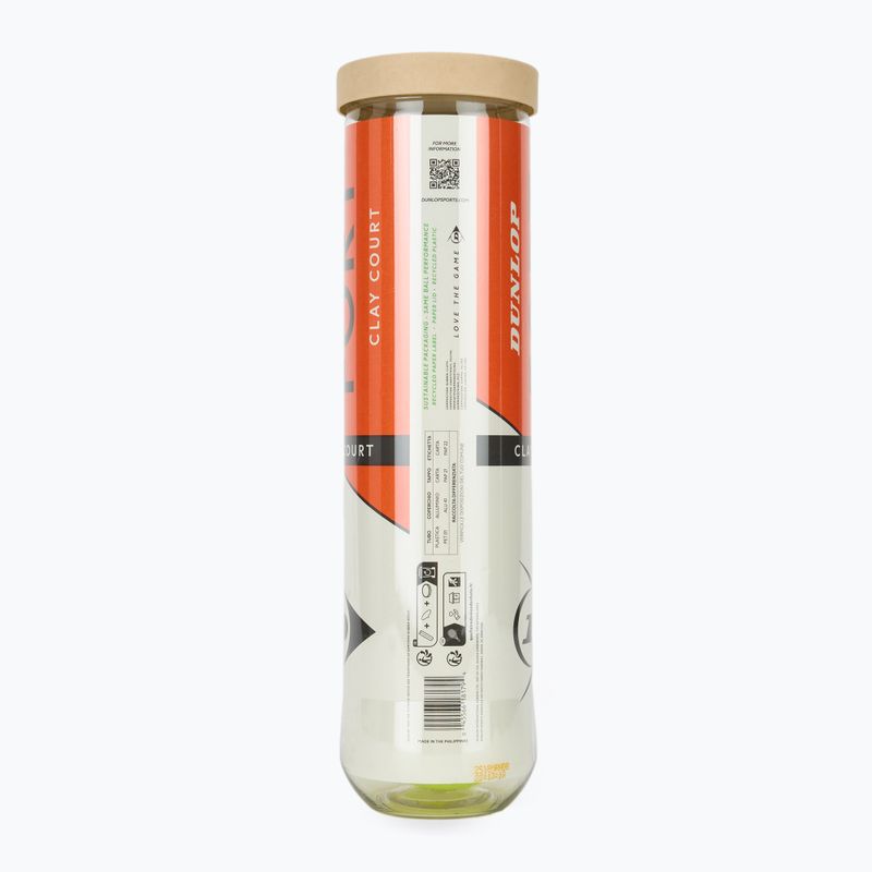 Dunlop Fort Clay Court 4B 2025 топки за тенис 2