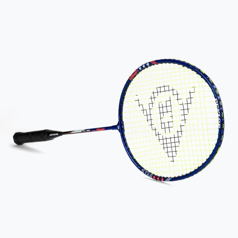 Dunlop Nitro-Star SSX 1.0 комплект за бадминтон син/жълт 13015319 3