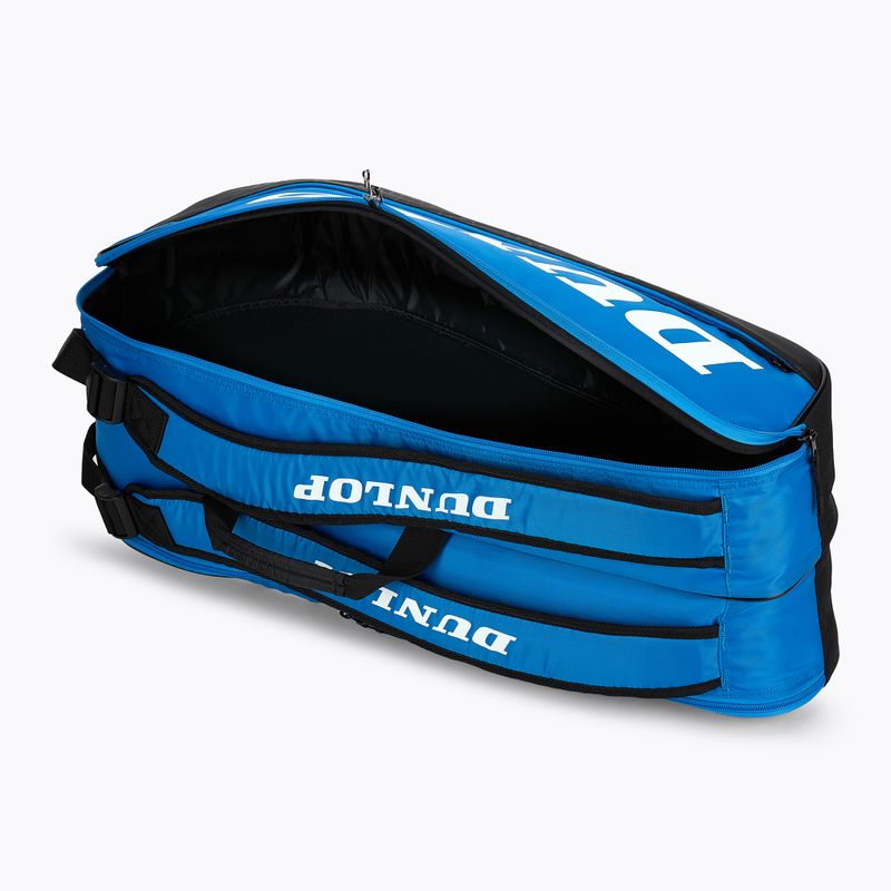 Чанта за тенис Dunlop FX-Club 6 RKT черна/черна 7