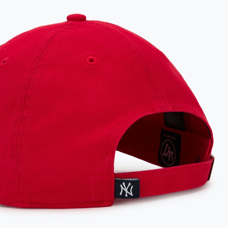 47 Марка MLB New York Yankees CLEAN UP бейзболна шапка червена 4